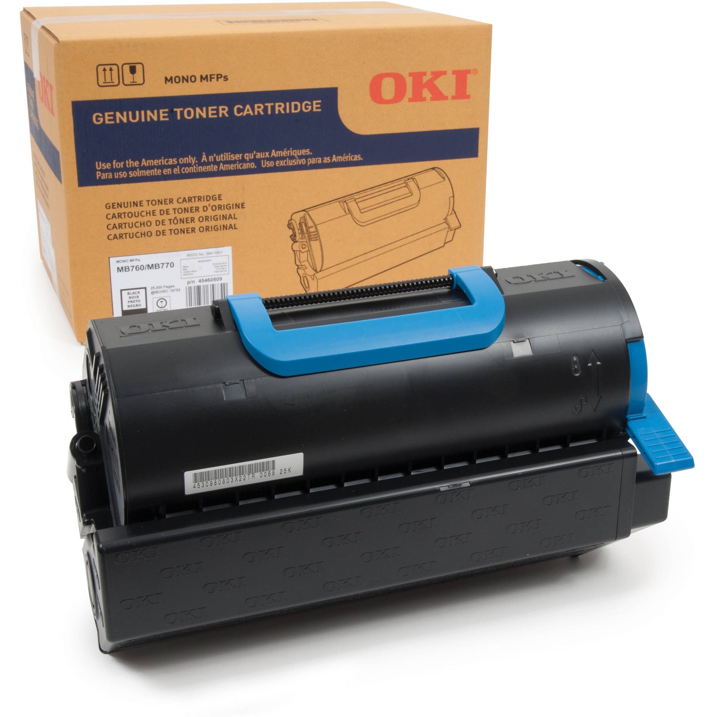 OKI BLACK TONER FOR MB760+,MB760+ WIRELESS, MB770+, MB770F+, MB770FX+ - 25K YIEL