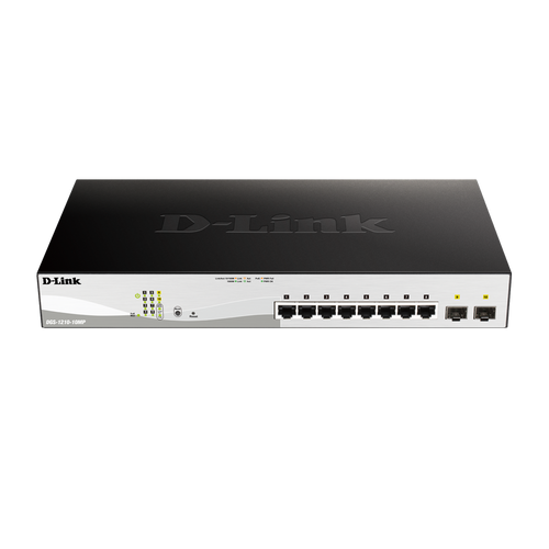 8-PORT GIGABIT SMART MANAGED POE SWITCH WITH 2 GIGABIT SFP PORTS, 130W POE BUDGE