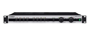 MIXER AMP WITH 2 STEREO INPUTS AND 6 MIC/LINE INPUTS. OUTPUT EQ AND CROSSOVER, C