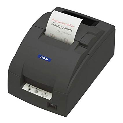 EPSON, TM-U220B, DOT MATRIX RECEIPT PRINTER, USB, NO DISPLAY MODULE OR HUB PORT, EPSON DARK GRAY, AUTOCUTTER, POWER SUPPLY INCLUDED