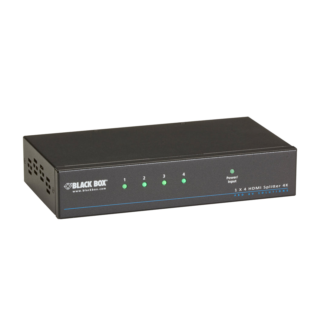 DISTRIBUTE 4K HDMI VIDEO RESOLUTIONS AND AUDIO TO FOUR DISPLAYS.