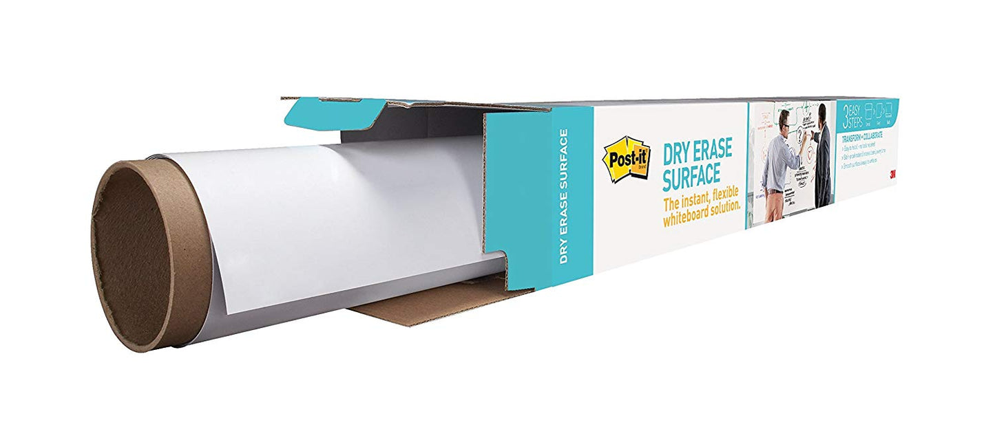 DRY ERASE SURFACE WHITE 4 FT X 50 FT
