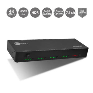 SELECT AND SWITCH BETWEEN ANY OF 4 HDMI SOURCE DEVICES TO DISPLAY ON ANY OF 4 HD