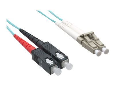 AXIOM LC/SC MULTIMODE DUPLEX OM4 50/125 FIBER OPTIC CABLE 90M