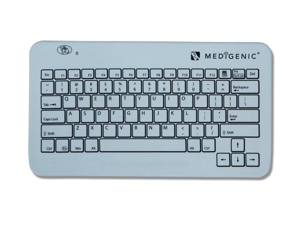 MEDIGENIC WIRELESS INFECTION-CONTROL KEYBOARD (BLUE) - PROVEN EFFECTIVE IN REDUC