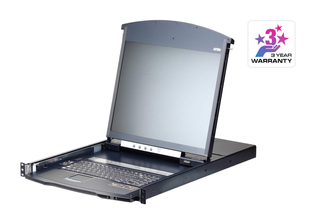 8PORT 19 LCD IP CAT5 KVM 1