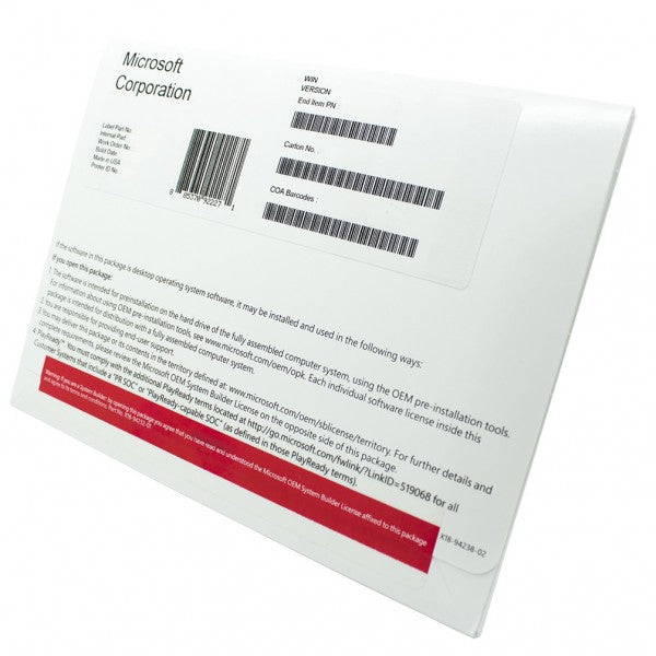 Microsoft SF KW9-00140 Windows 10 Home 64Bit 1PK English DSP OEI DVD Brown Box