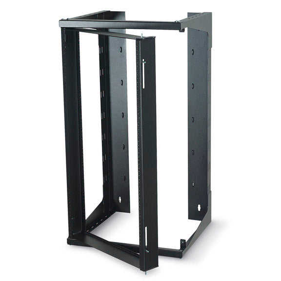 WALLMOUNT RACK - 25U, 12-24, TAPPED RAILS HOLES, 75-LB. CAPACITY, GSA, TAA, 45 D