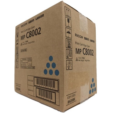 Ricoh Toner, 841783, Cyan, 29,000 pg yield aka 842086