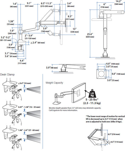 LX DESK MOUNT LCD MONITOR ARM