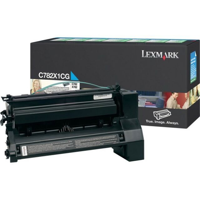 LEXMARK C782X1CG CYAN RETURN PROGRAM PRINT CARTRIDGE FOR USE IN C/X782,782XL EST