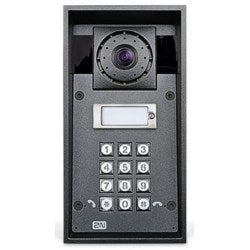 2N IP Force 1 Button, HD Camera, Keypad, 10 W Loudspeaker