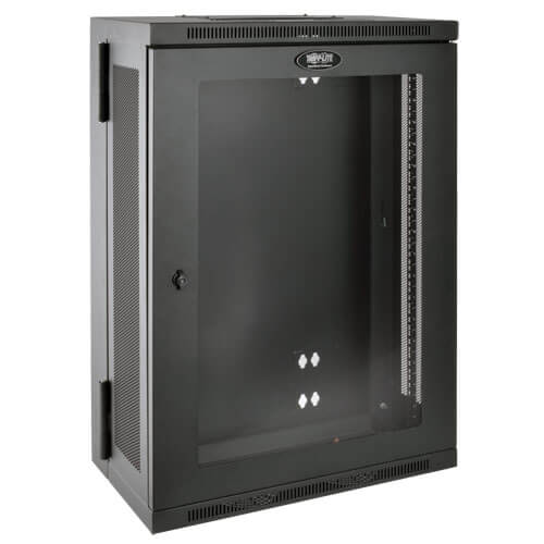 TRIPP LITE 18U WALL MOUNT RACK ENCLOSURE SERVER CABINET WITH ACRYLIC GLASS WINDO