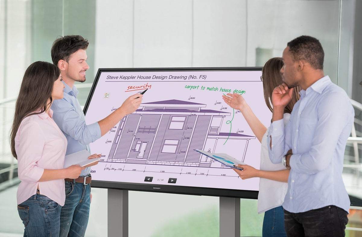 65" 4K 3840x2160 AQUOS Interactive display 20pt touch wirele