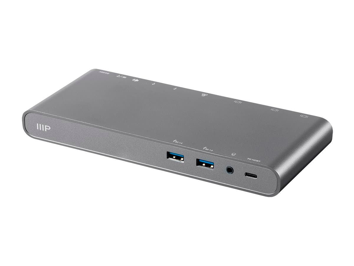 MONOPRICE USB-C DUAL-MONITOR DOCKING STATION FOR USB-C LAPTOPS_ MST AND POWER DE