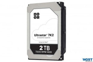HGST Hard Drive 1W10002 2TB 3.5inch 128MB 7200RPM SATA 6Gb/s 512n Enterprise Hard Disk Drive HA210 Bare