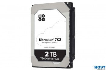 HGST Hard Drive 1W10002 2TB 3.5inch 128MB 7200RPM SATA 6Gb/s 512n Enterprise Hard Disk Drive HA210 Bare