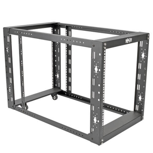 12U 4-POST OPEN FRAME RACK CABINET FLOOR STANDING 36 INCH DEPTH