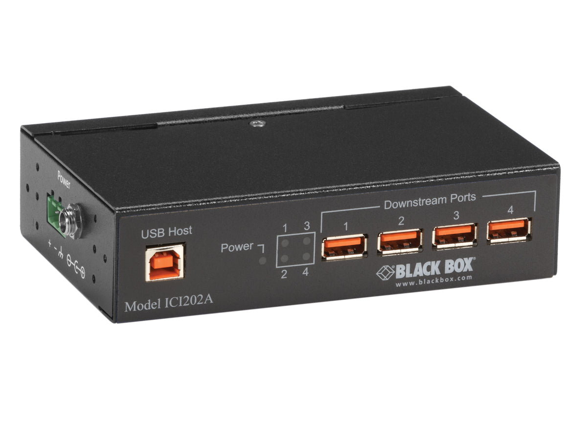 INDUSTRIAL USB 2.0 HUB WITH ISOLATION - 4-PORT