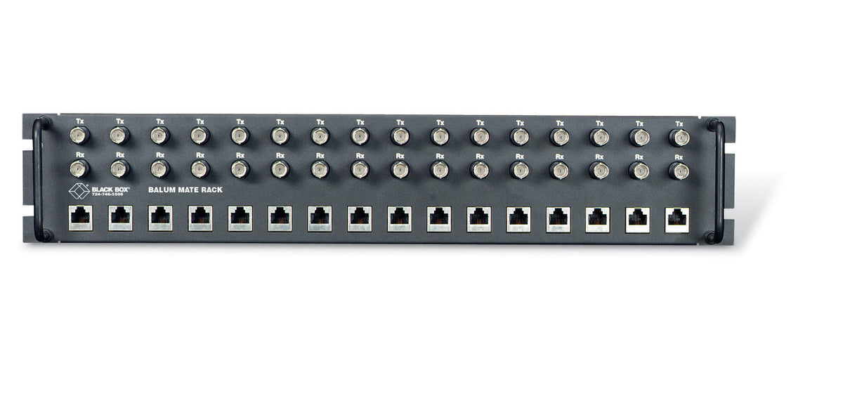 BALUN - G.703, 75-120-OHM, CHASSIS, 16-PORT, RACKMOUNT, 19IN , 2U, , GSA, TAA, 4