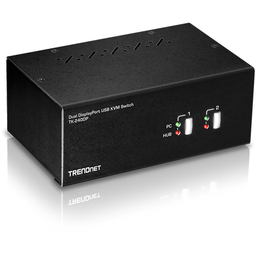 2-PORT DUAL MONITOR DISPLAYPORT KVM SWITCH