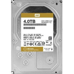 WESTERN DIGITAL 4TB GOLD SATA 128MB 3.5IN