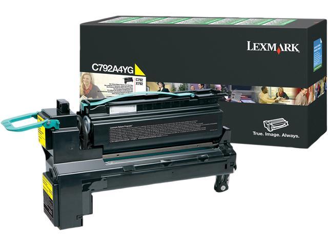LEXMARK C792A4YG YELLOW RETURN PROGRAM PRINT CARTRIDGE TAA FOR USE IN C/X792 EST