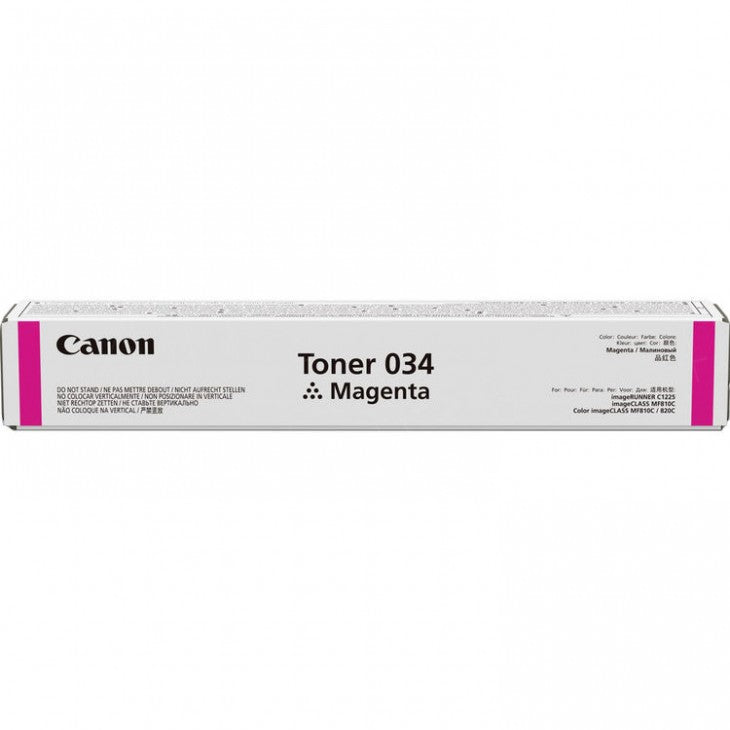 CANON CARTRIDGE 034 MAGENTA TONER - FOR IMAGECLASS MF820CDN AND MF810CDN - FULL