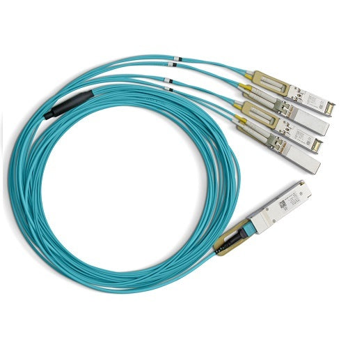 MELLANOX ACTIVE FIBER HYBRID SOLUTION, ETH 100GBE TO 4X25GBE, QSFP28 TO 4XSFP28,