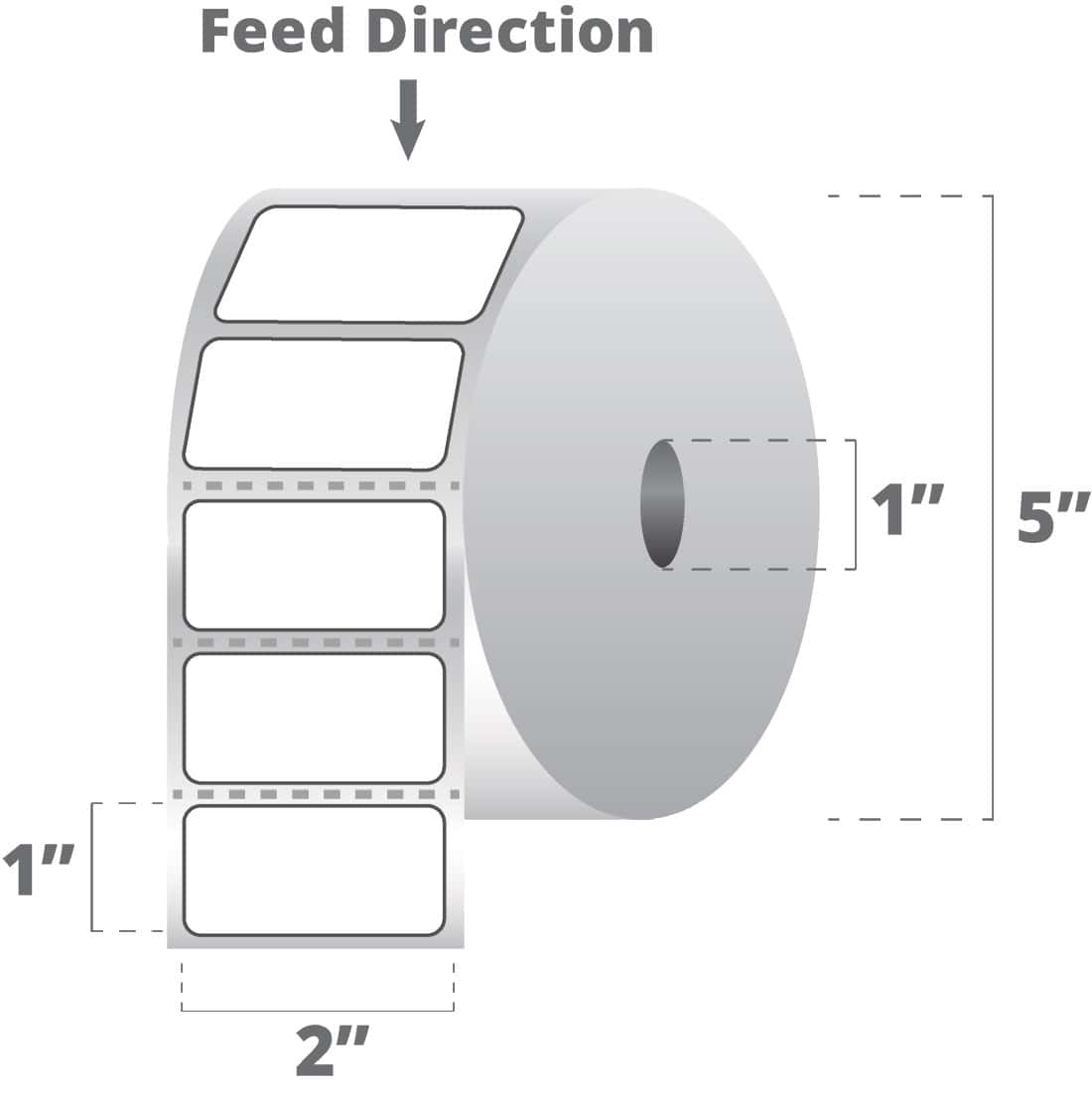 LABEL POLYESTER 2X1IN TT Z-XTRM