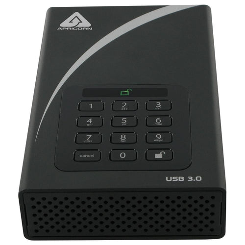 FIPS VALIDATED,4TB USB3.0 256B ENCRYPTN