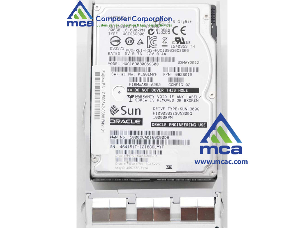300GB 10K SAS 6G 2.5IN