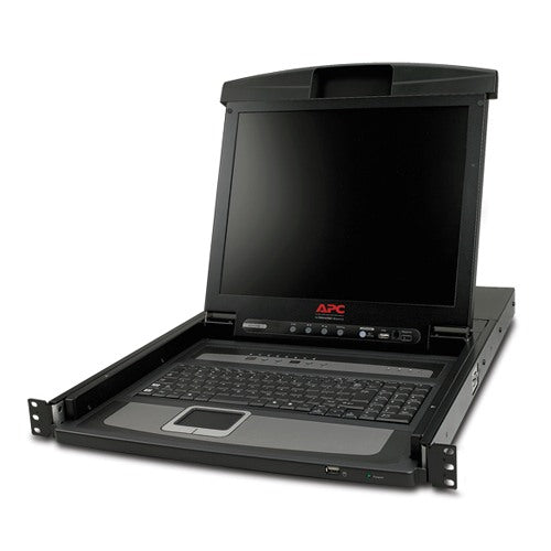 17 RACK LCD CONSOLE WITH INTEGRATED 8 PORT ANALOG KVM SWITCH - AP5808 - MAIN INP