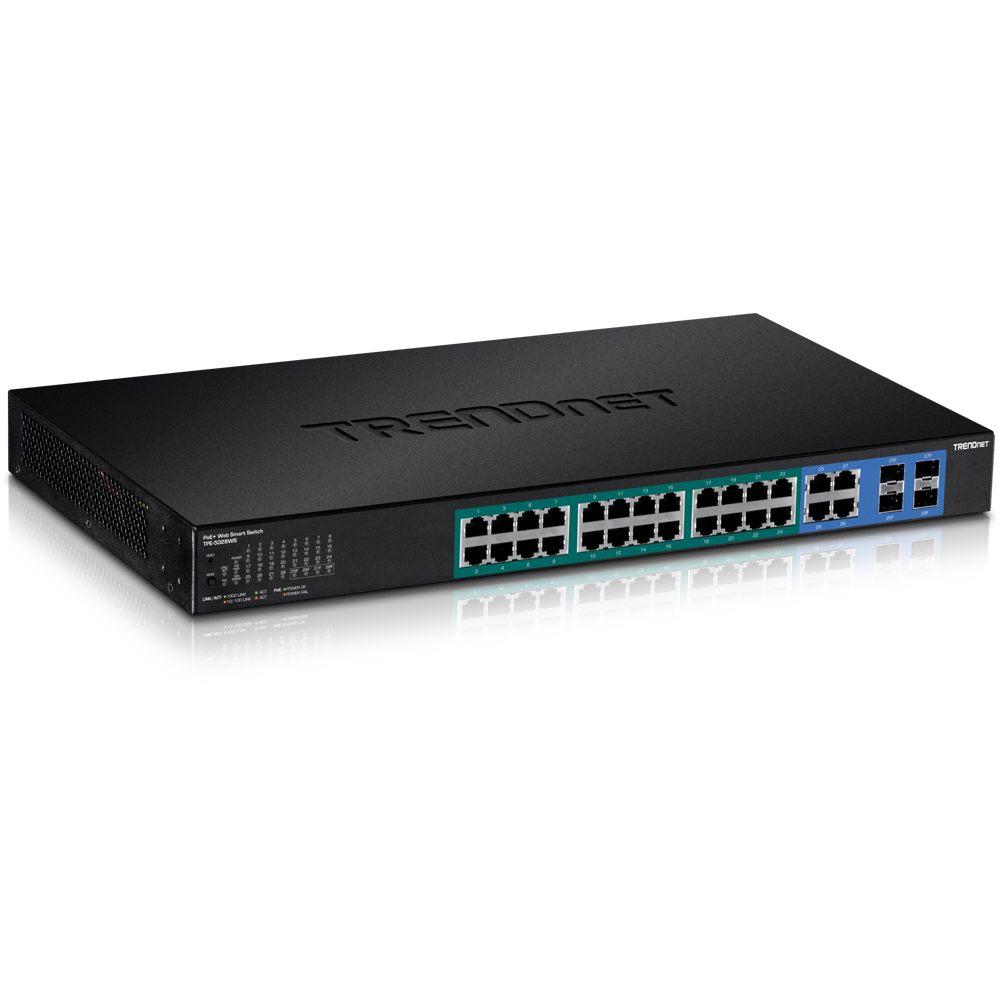 28-PORT GIGABIT WEB SMART  POE+ SWITCH (370W),LIMITED LIFETIME WARRANTY