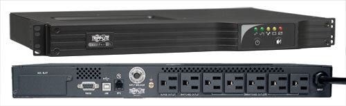 TRIPP LITE 500VA 300W UPS SMART RACKMOUNT AVR 120V USB DB9 SNMP 1URM