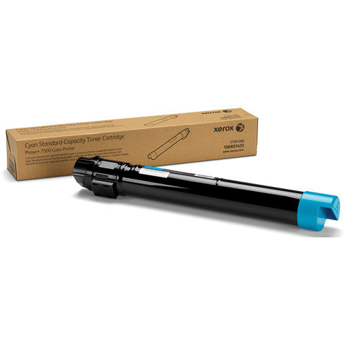 CYAN STANDARD CAPACITY TONER CARTRIDGE, PHASER 7500 FOR PHASER 7500