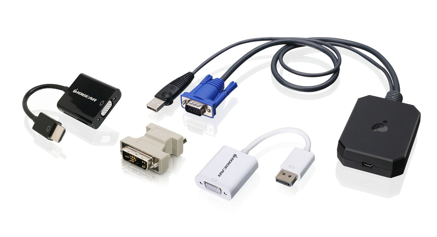 IOGEARS PORTABLE LAPTOP CONSOLE CRASH CART ADAPTER IT KIT IS PERFECT FOR ANY IT