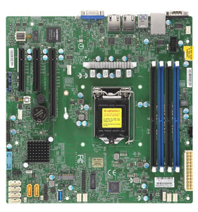 Supermicro Motherboard MBD-X11SCL-F-B LGA1151 E-2100 C242 128GB DDR4 PCI Express microATX Brown Box