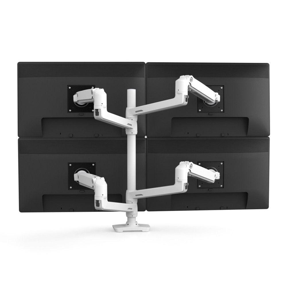 ERGOTRON 45-509-216 LX DUAL STACKING ARM WITH TALL POLE (WHITE)