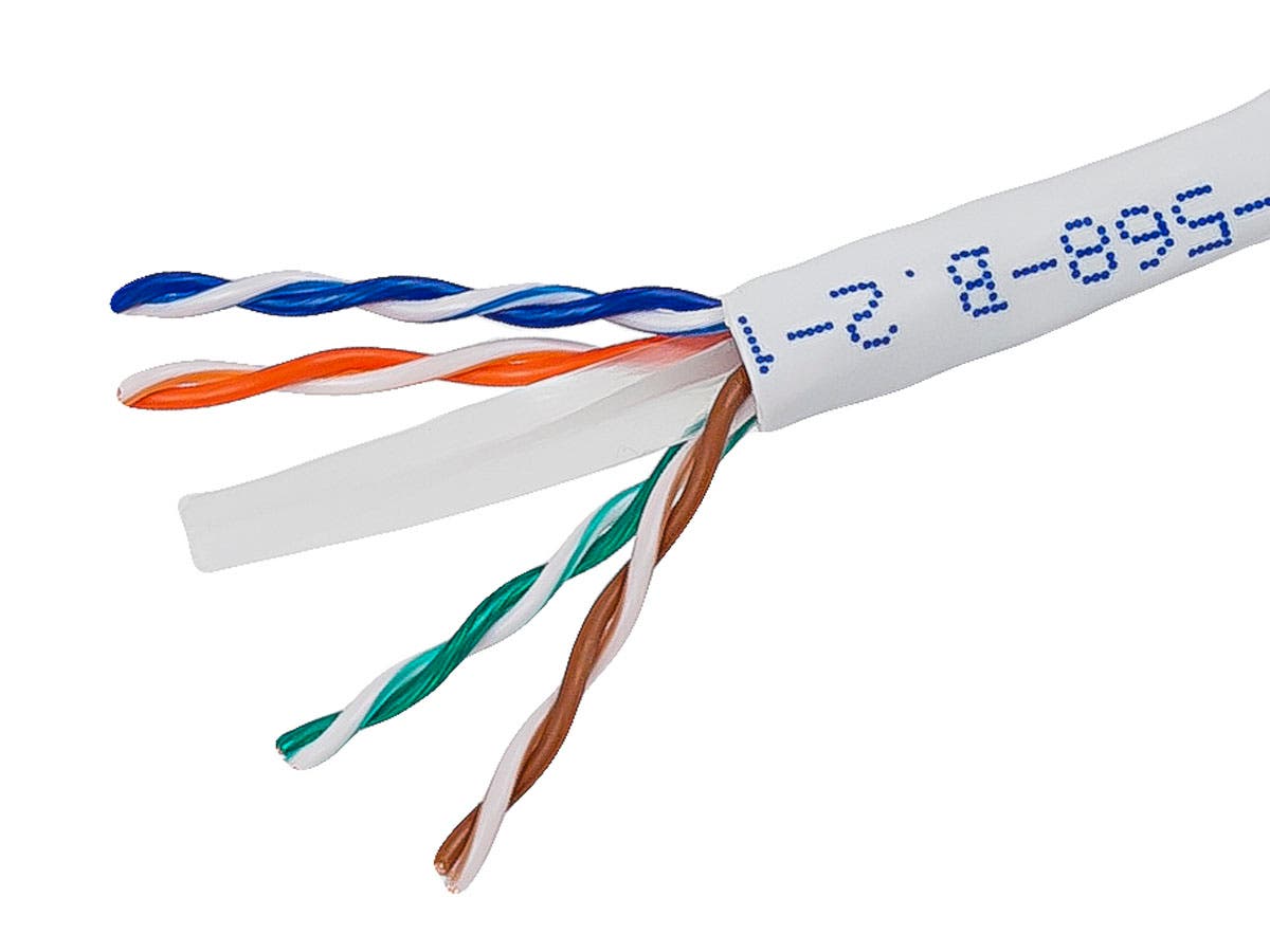 1000FT CAT6 UTP SOLID, (CMR), WHITE