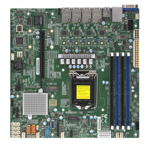 Supermicro MB MBD-X11SCL-LN4F-O E-2100 S1151 C242 128GB DDR4 PCIE mATX Retail