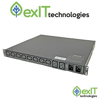 Tripp Lite PDU Switched ATS 200-240V 16/20A 8 C13 2 C19 C20 Horizontal 1URM