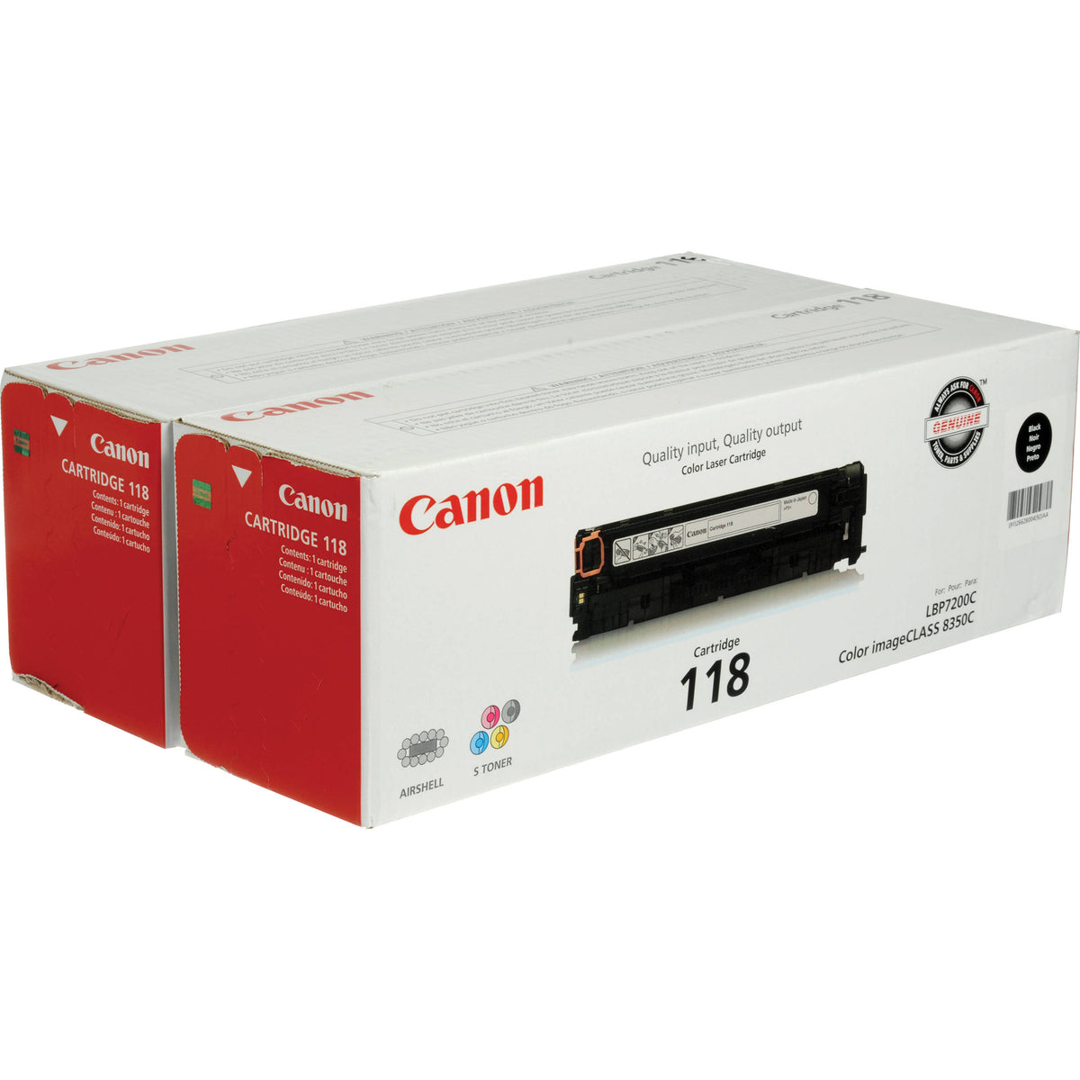 CANON CARTRIDGE 118 VP BLACK TONER - FOR CANON IMAGECLASS LBP7200CDN, LBP7660CDN