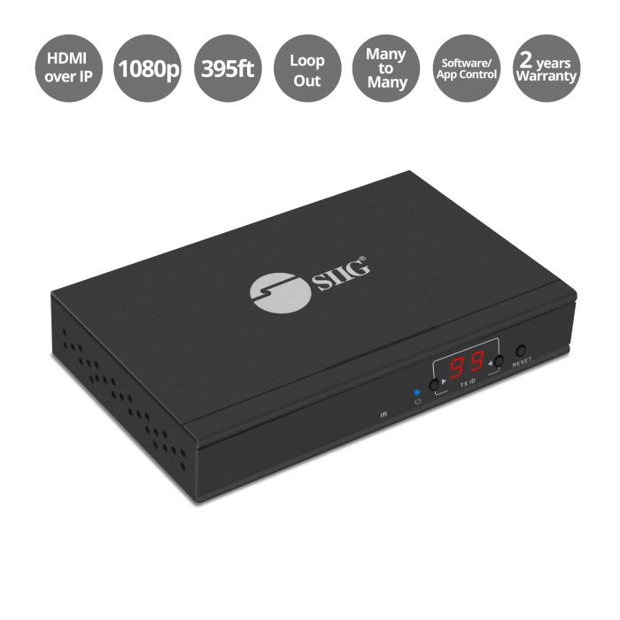 HDMI OVER IP EXTENDER W/ IR