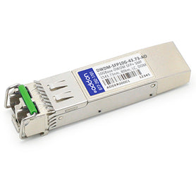 THIS CISCO DWDM-SFP10G-43.73 COMPATIBLE SFP+ TRANSCEIVER PROVIDES 10GBASE-DWDM T