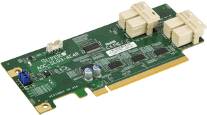 Supermicro AC AOC-SLG3-4E4R-O quad-Port Gen-3 Internal NVMe Host Bus Adapter