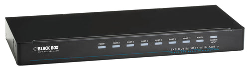 1 X 8 DVI-D SPLITTER WITHAUDIO AND HDCP