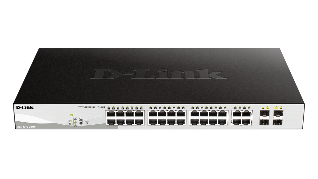 24-PORT GIGABIT SMART MANAGED POE SWITCH WITH 4 GIGABIT RJ45/SFP COMBO PORTS, 37
