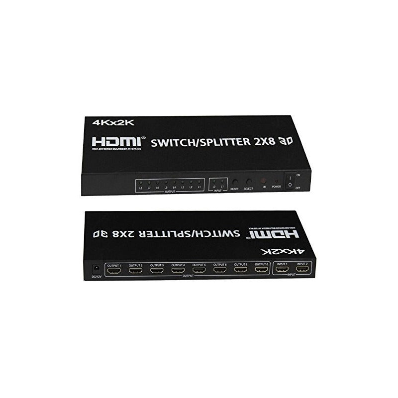 2X8 HDMI MATRIX VIDEO SPLITTER