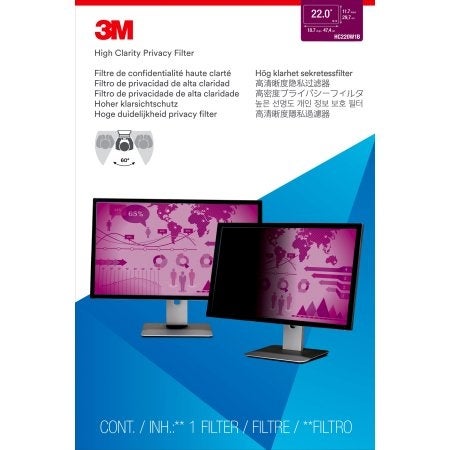 3M HIGH CLARITY PRIVACY FILTER FOR 22INCHWIDESCREEN MONITOR (16:10)